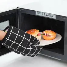 1 шт. термостойкие Нескользящие кухонные перчатки для выпечки барбекю хлопковые Прихватки с принтом прихватки