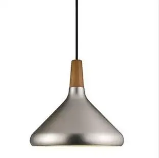 Nordic Retro Pendant Lights Modern Led Pendant Lamps Copper Hanglamp Aluminum luminaria for living room kitchen light fixtures - Body Color: silver M