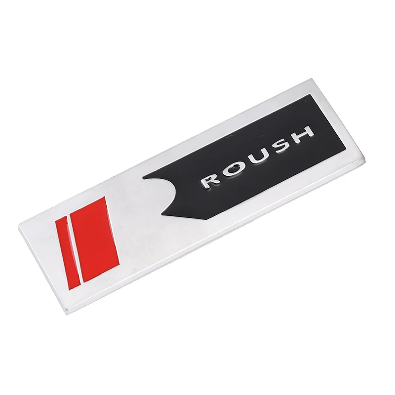 3D металлический R ROUSH эмблема знак, наклейка на автомобиль авто боковое крыло наклейки на багажник для Ford Roush Fiesta Mustang V8 GT EcoBost стайлинга автомобилей - Название цвета: for Ford Sticker