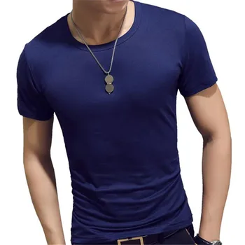 

2020 quick-drying men's running jogging fitness shirt round neck sports T-shirt