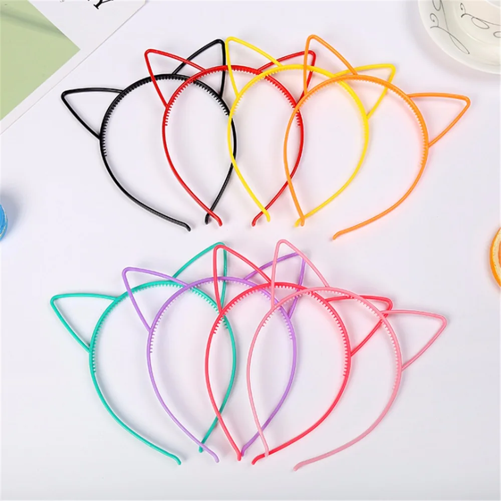 

1pc Girls Cat Ears Headband Hair Hoop For Girls Cute Hairbands Birthday Party Hair Accessories Colorful Cat Ears Headband Hot