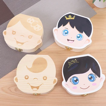 

3Pcs/Lots Milk Teeth Storage Baby Organizer Gift Wooden Keepsakes-Save Case Kids Tooth Umbilical Organizer