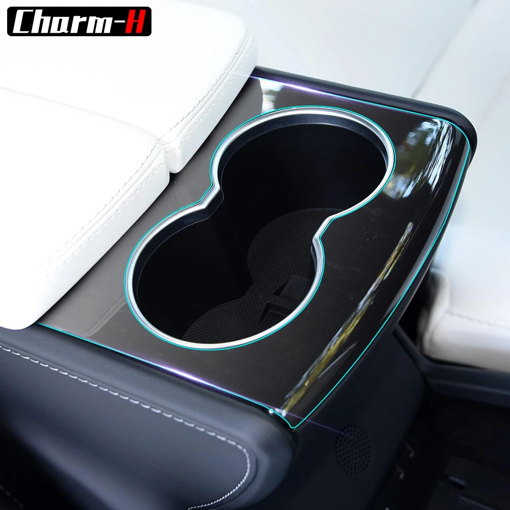 6pcs for Tesla Model S Center Console Dashboard Wrap Protector TPU Transparent Protecion Film Sticker Interior Accessories