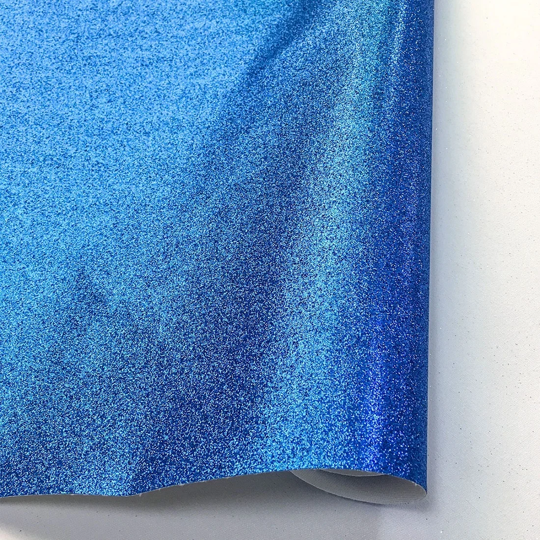 Тонкая блестящая ткань, Переливающаяся блестящая искусственная кожа, материал для рукоделия, украшение для сумки, сделай сам - Цвет: Темно-синий