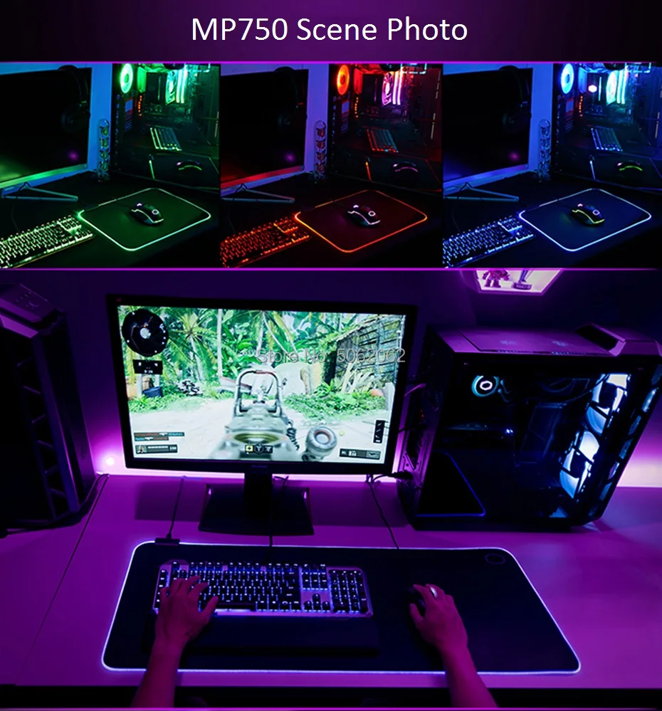 Кулер Мастер Игровой RGB Коврик для компьютерной мыши коврик для мыши большой коврик для мыши геймер RGB XL большой коврик для мыши Настольный ПК коврик для мыши