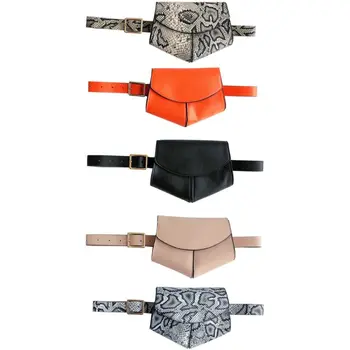 

Fashion Women PU Leather Waist Fanny Pack Lady Casual Belt Waist Phone Pouch Female Stylish Shoulder Chest Bags Purse Bag