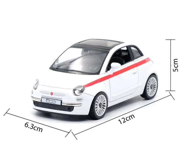 Точная имитация эксклюзивный Diecasts & Toy Vehicles: RMZ city автомобильный Стайлинг FIAT 500 1:36