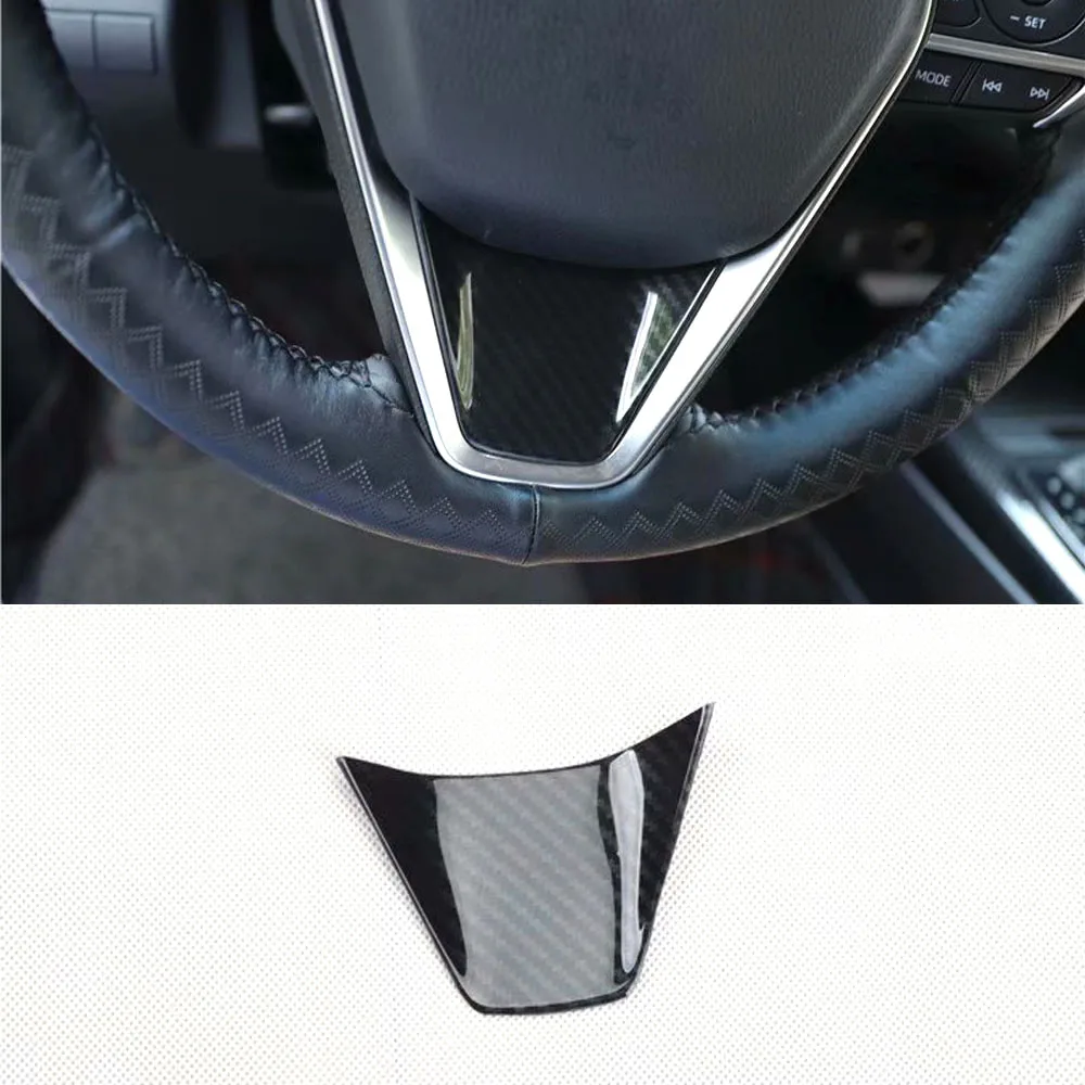 Car Steering Wheel Decoration Bezel Sticker For Toyota Camry 2018 2019 Interior Auto Styling moldings