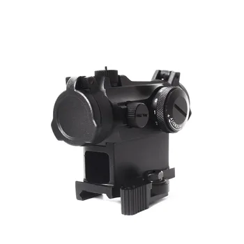 melhor Tactical Red Dot Sight Scope Reflex Iluminado Sniper Vermelho Verde Ponto Vista Com Liberação Rápida Rifle Caça Escopo