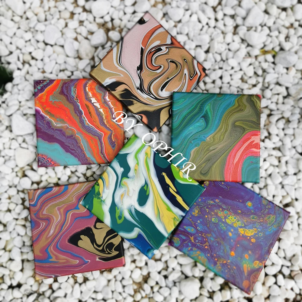 OPHIR 100ML Professional Pouring Acrylic Paint Fluid Marbling Paint for Artist DIY Art Supplies 36 Colors for Choose