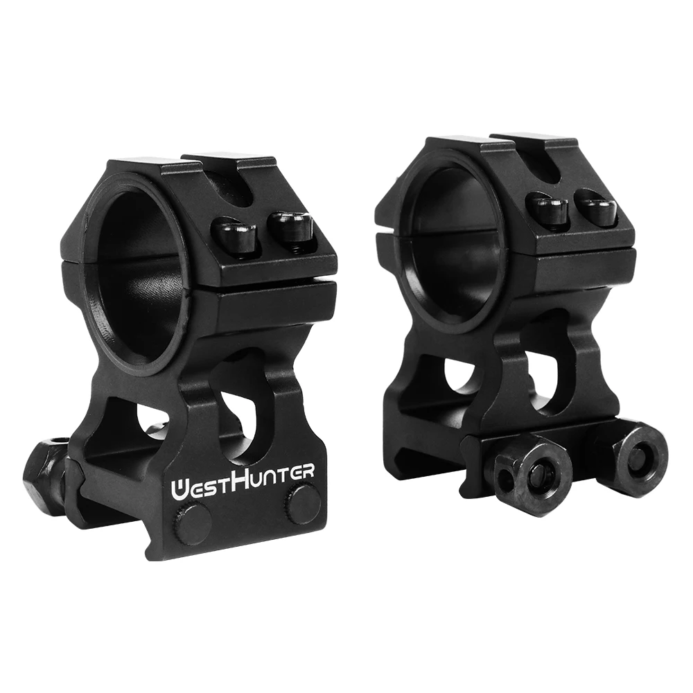 Rifle Scope Mount Ring Rifle Scope Mount Picatinny Rail Accessories WESTHUNTER Riflescope Mounts 20mm Picatinny Rail Universal Optical Sight Rings Fit 1inch 25.4MM/30MM Tube Hunting