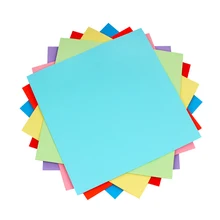 100 шт./лот 7*7cm Смешанные Цвет квадратный двухсторонний цветной ремесло Бумага "сделай сам" для детей подарок складной ручной работы бумажные украшения для вечеринки