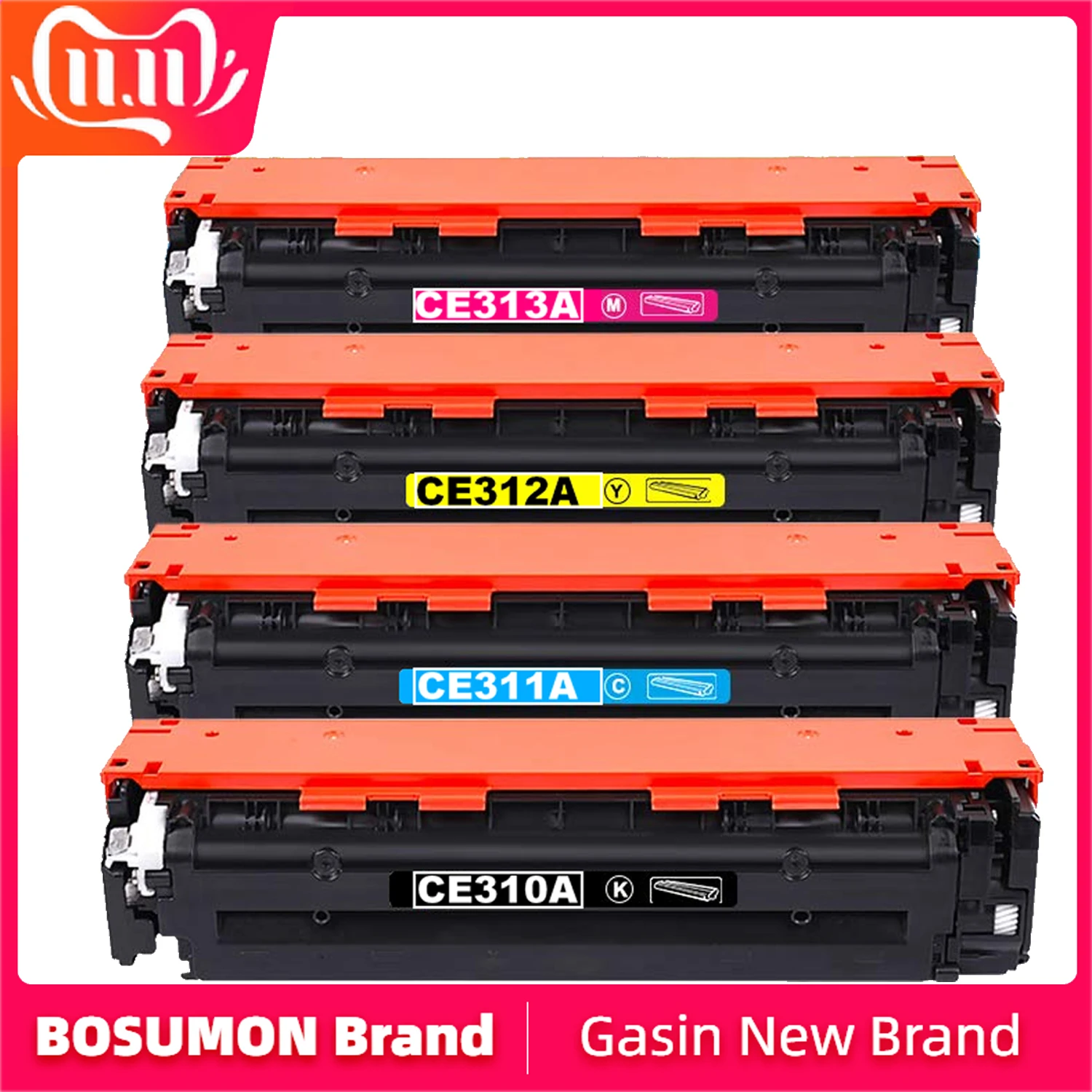 Bosumon CE310A CE311A CE312A CE313A 310 310a Compatible Color Toner Cartridge for HP laserjet CM1415 CM1415fn CM1415fnw | Компьютеры и