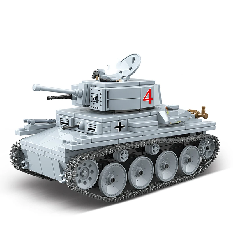 Новый 535 шт. военный WW2 светильник строительные блоки модель техника город солдат
