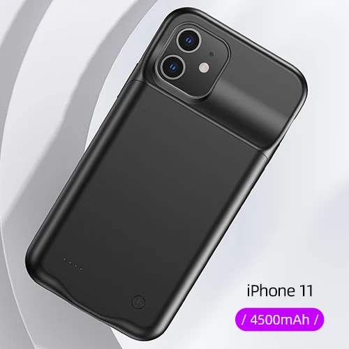 Чехол для зарядного устройства USAMS для iPhone 11 Pro Max X XS 3500/4500 мАч, чехол для зарядного устройства, тонкий внешний чехол для зарядного устройства - Цвет: For i11