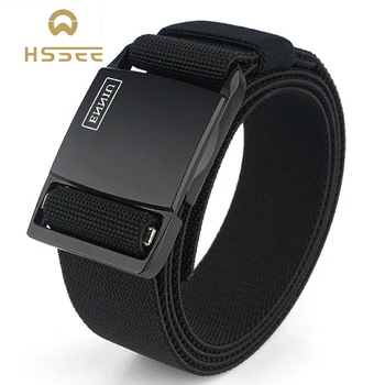 

HSSEE official authentic elastic belt hard metal high strength magnetic buckle unisex sport non-porous belt quick release buckle