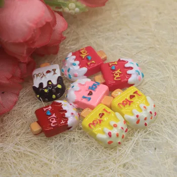 

20/50pcs Kawaii Resin Love Ice Lolly Miniature Food Art Supply Flatback Cabochon For DIY Decorative Craft Scrapbooking