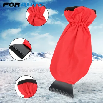 

FORAUTO Ice Removal Tool Handheld Ice Scraper Glove Car Cleaning Warm Glove Snow Shovel Clean Tool