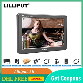 

Lilliput A8 8.9 Inch Utra Slim IPS Full HD 1920x1200 4K HDMI 3D-LUT On-camera Video Field Monitor for DSLR Camera Video