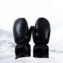 Пуховая перчатка Снежная унисекс для зимних видов спорта на открытом воздухе Лыжная Рыбалка Альпинизм перчатки для велосипеда ручные теплые аксессуары Пуховые Перчатки