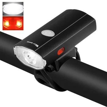 

WEST BIKING 300lm 2000mAh Multifunction Bike Light 3 Modes Bike Headlight + 3 Modes Bike Taillight Waterproof USB Charging Torch