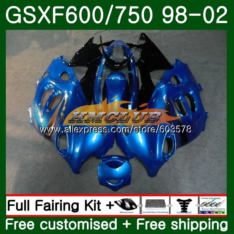 Корпус для Suzuki Katana GSXF 600 750 GSXF600 98 99 00 01 02 светло-голубой 2CL. 28 GSX600F GSXF750 1998 1999 2000 2001 2002 обтекатель