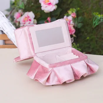 

Mini Chair Jewelry Box Organizer Bowknot Lace Case Jewellery Display Storage Gift for Women Girls Holiday Gifts