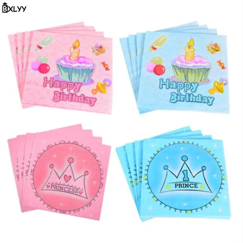 

BXLYY Cartoon Print Disposable Tissue Napkin Children's Birthday Party Decoration Baby Shower Christmas Halloween Kitchen.75z