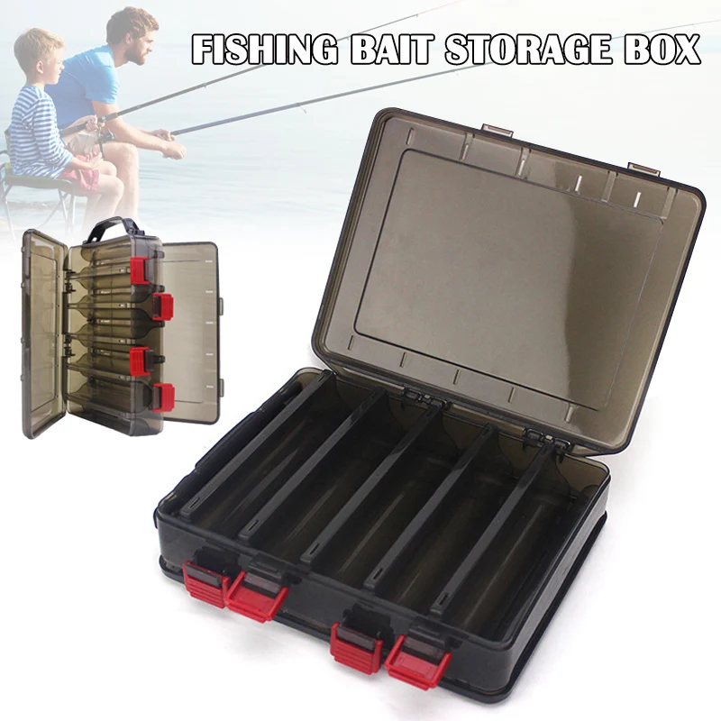 

Double Side 10 Compartments Fishing Lure Box with Air Hole for Minnow Shrimp Bait Fishing C55K Sale