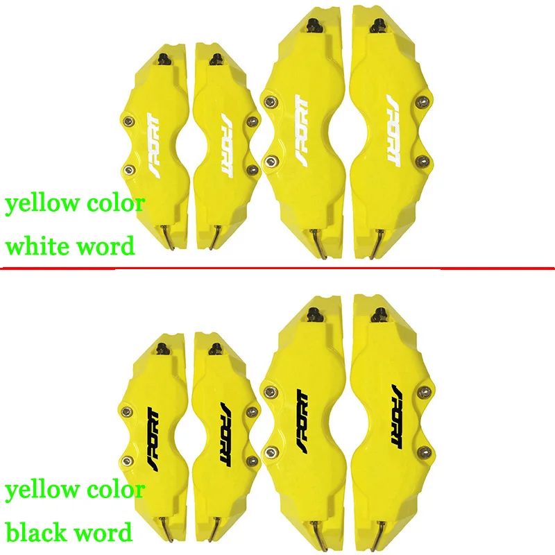 4x ABS жаростойкий дисковый тормозной суппорт Чехлы Спортивная эмблема наклейка автомобиль аксессуары для Mitsubishi Suzuki Lexus Audi Toyota BMW