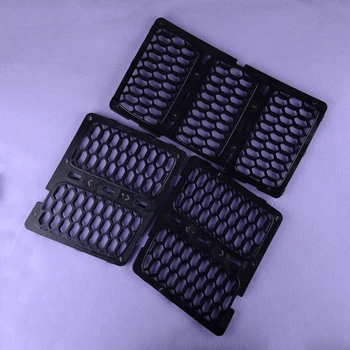 

DWCX Car ABS Black Front Insert Honeycomb Grille Grill Mesh Cover Trim Fit for Jeep Grand Cherokee 2014 2015 2016