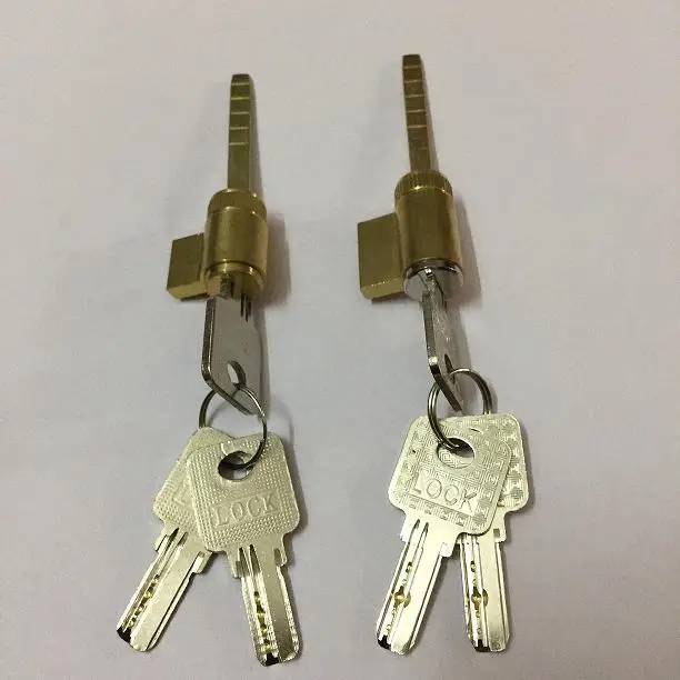

Handle Lock 3 Copper Cylinder Door Core Insert Lock Cylinder with Three Bottles Copper Key Locks Accessories Manufacturers