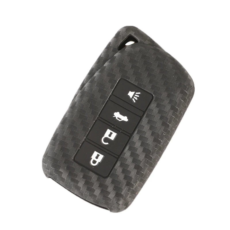 Jingyuqin 4 кнопки силиконовый для ключа автомобиля Fob чехол для Lexus NX 200 NX300H RX 350 450 H кожи - Название цвета: only cover