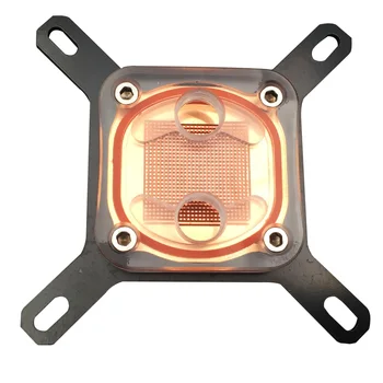 

Business Water Cooling Block CPU Waterblock Home Acrylic Cover Easy Install Durable Copper Base Heat Sink PC Radiator For Intel