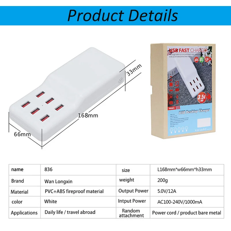 Настольное usb зарядное устройство, автомобильное зарядное устройство quick 4,0, зарядное устройство для телефона carregador portatil fast type c, адаптер quick 3,0, зарядное устройство для планшета qc