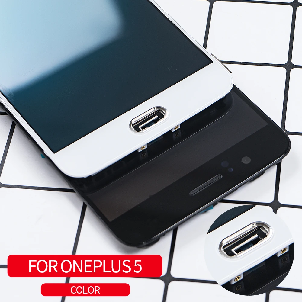 ЖК дисплей AMOLED 5 дюйма для Oneplus A5000 сменный сенсорный экран с рамкой OnePlus5 A5000|Экраны