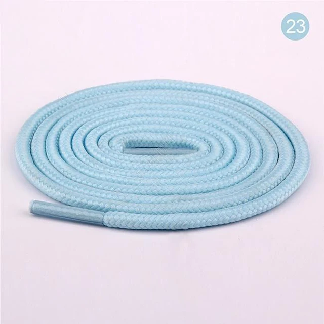 2022 New Shoelace Unisex Ropes Multicolor Waxed Round Cord Dress Shoe Laces Diy High Quality Solid 70-160Cm Colourful Shoelace 23