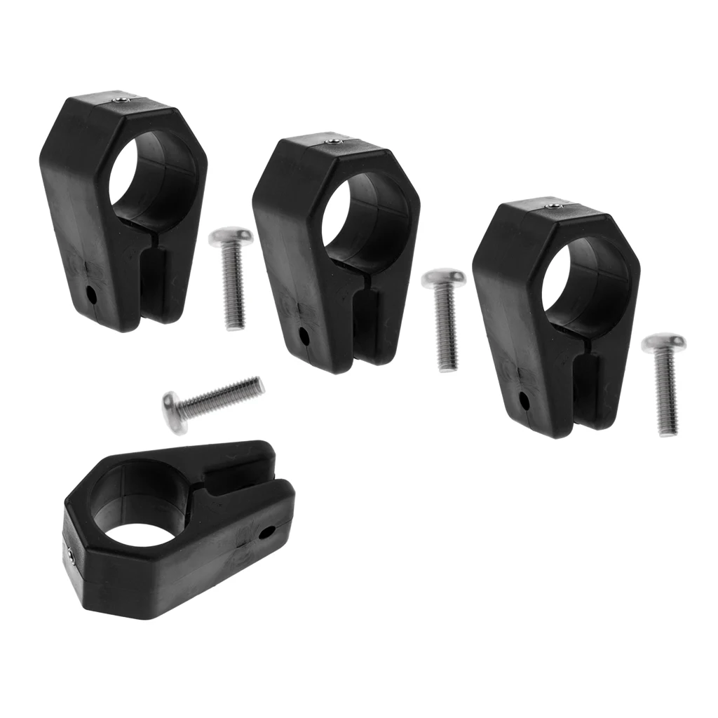 4pcs Bimini Top Hinge Nylon Jaw Slide, Marine Boat Hardware Fitting 1 inch 25mm