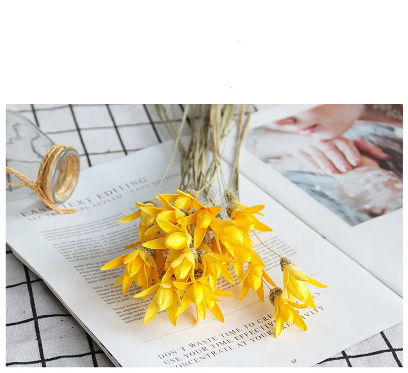 

10pcs/set 70cm Natural Artificial Magnolia Flowers For Home Decor Bunch Dried Pampas Wedding Decoration Bunch Bouquets Flavorful