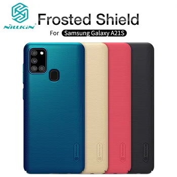 

For Samsung Galaxy A21s Case Nillkin Super Frosted Shield Hard Matte Cover with Salient Dot Design for Samsung A21s Case