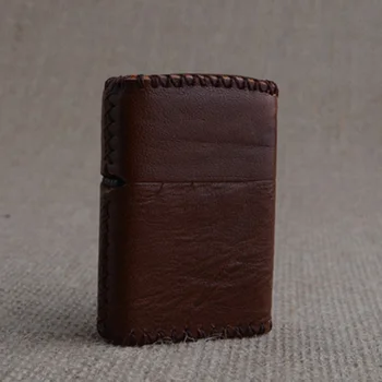 

Genuine Leather case Lighter Holster Fire cover handmade Lighters Pack personalized oil Lighte Holster for ZIPPO protective case