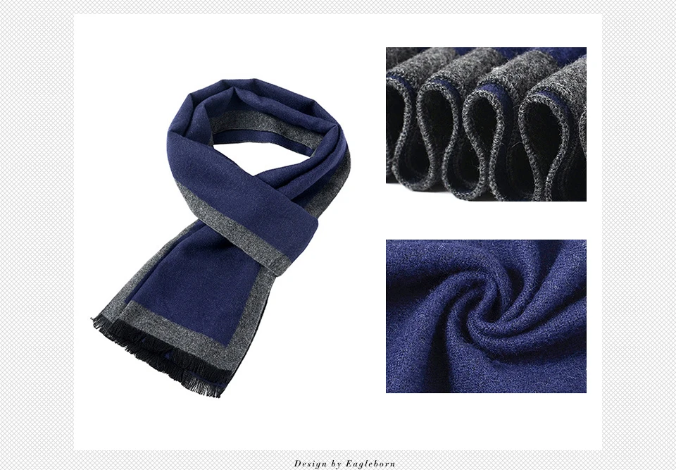 Мужской зимний шарф, деловые повседневные мужские шарфы, шейный платок для мужчин, зимняя шаль из пашмины, Sjaal Szalik