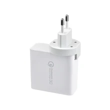 2 Port 2,4 EINEN Schnellen Ladung 3,0 USB Ladegerät EU UNS Typ C PD 18 W Schnelle Ladegerät Für iPhone 11 Pro Sasmung S10 Xiaomi Huawei macbook