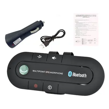 

Wireless 4.1 Hands-free Car Charger Sun Visor Speakerphone Car Kit Receiver Speaker MP3 Music Player