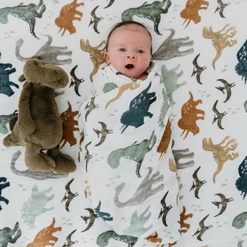 

A 70% Natural Bamboo Baby Swaddle Newborn Muslin Blanket Quality Better Than Aden Anais Multi-use Big Diaper Blanket Infant Wrap