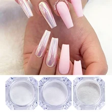 1 коробка жемчужная оболочка Аврора неоновый Хамелеон блеск для ногтей зеркало для ногтей пигмент порошок для дизайна ногтей Украшение DIY дизайн