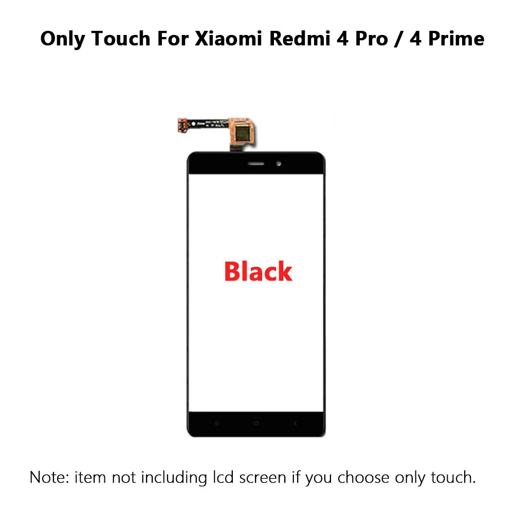 Black only touch Протестированный экран для Xiaomi Redmi 4 Pro ЖК-дисплей 10 кодирующий преобразователь сенсорного экрана в сборе датчик с рамкой для Redmi 4 Prime lcd 32GB - Цвет: Black only touch