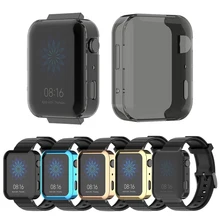 Screen Protector Cover For Mi Case Electroplated HD Shockproof bumper Smart Watch Accessories Shell For xiaomi watch Series 3 4
