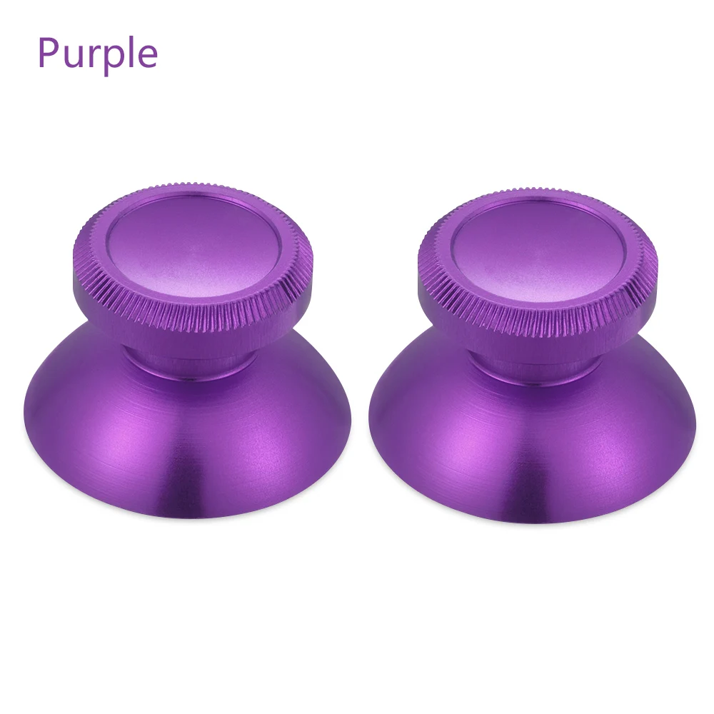 purple 1 шт., Цветной алюминиевый контроллер, аналоговый джойстик, джойстик, колпачки, сменная Крышка для PS4, Xbox One, игровые аксессуары - Цвет: purple