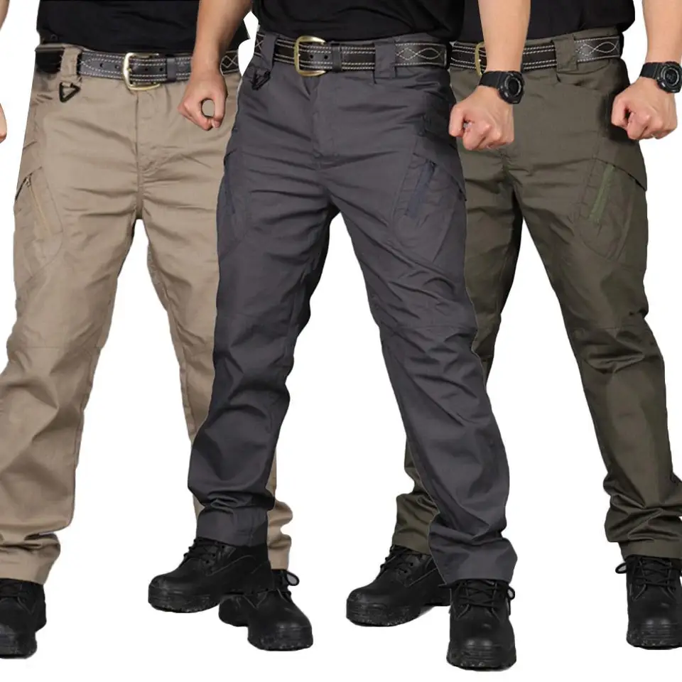gray cargo work pants